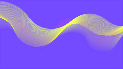 Wavy, abstract lines on a solid background.
