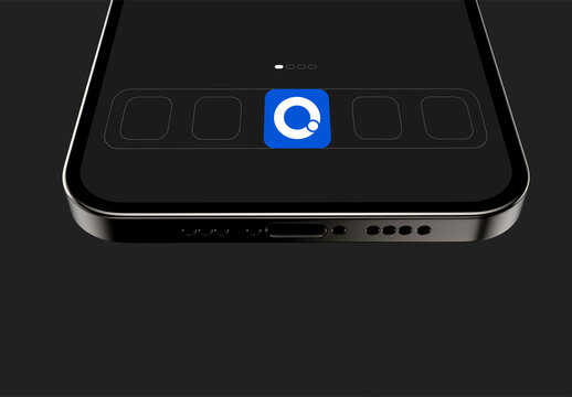 Modern App Icon UI Mockup PSD