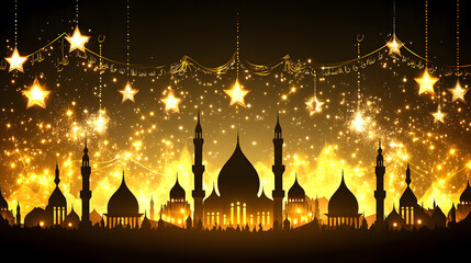 Golden Mosques Sparkle Brightly
