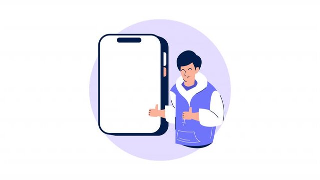Pay later Accept animation for social media, presentations, videos, websites, etc. No background, Alpha channel.