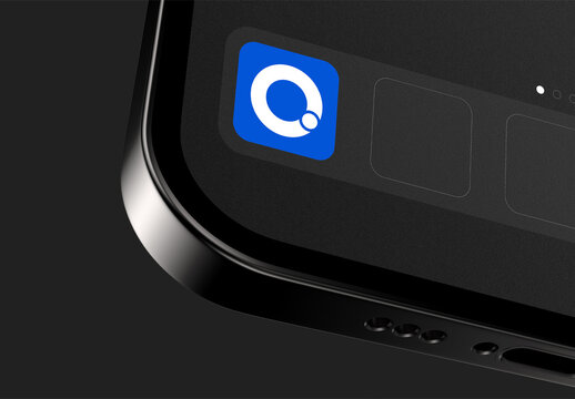 Minimal Mobile App Icon Display Mockup