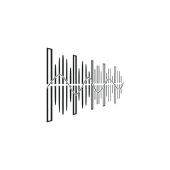 Audio wave vector bar code with reflection