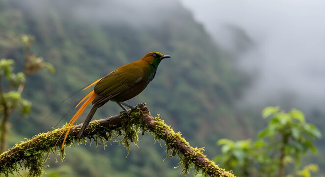 a bird of paradise from Indonesia