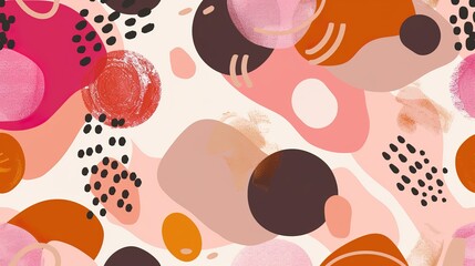 Vibrant Memphis Design: Pop Art Pattern Background Illustration Collection – Bold Geometric Shapes, Retro 80s Aesthetic, Colorful Abstract Textures for Modern Graphic Design Projects