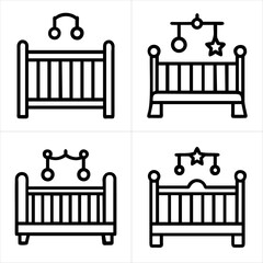 Baby Footprint icon set  