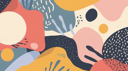 Vibrant Memphis Design: Pop Art Pattern Background Illustration Collection – Bold Geometric Shapes, Retro 80s Aesthetic, Colorful Abstract Textures for Modern Graphic Design Projects