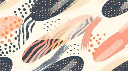 Vibrant Memphis Design: Pop Art Pattern Background Illustration Collection – Bold Geometric Shapes, Retro 80s Aesthetic, Colorful Abstract Textures for Modern Graphic Design Projects