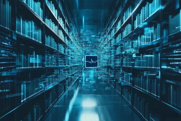 Digital library bookshelves data science heartbeat medical records