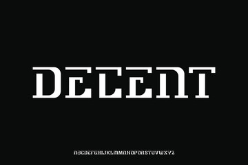 Display alphabet font vector design suitable for headline, poster, logo, magazine and many more