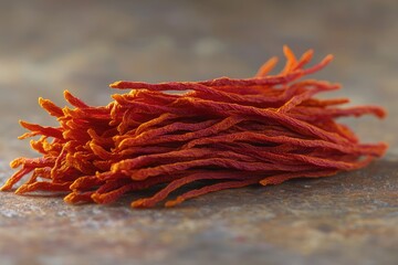 Fototapeta premium Close-up of vibrant dried spice threads.