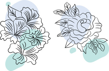 Vibrant Colorful Flower Design