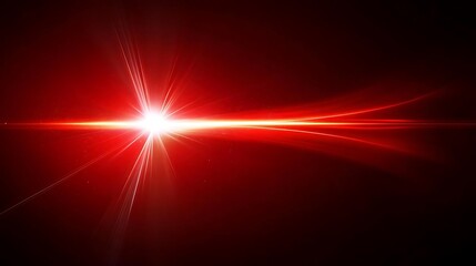 Obraz premium Red light streak, dark background