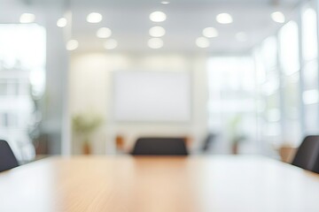 bright modern office interior white background blur