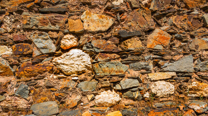 Natural Stone Wall Textured Background Design