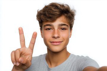 young man showing ok sign