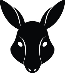 vector image of a donkey