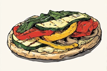 Grilled Veggie Pizza Garden Fresh and Delicious.