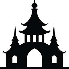 Obraz premium silhouette of church