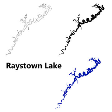 Raystown Lake icon. Raystown Lake Outline. Raystown Lake Pennsylvania Map. Text word. flat style.