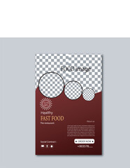 food flyer card design vector illustration  business poster icon,