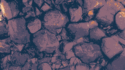 Volcanic rock texture pixel art