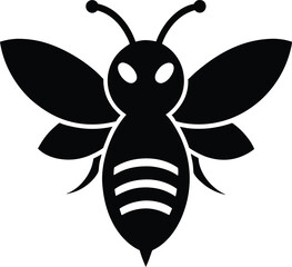 vector illustration of a bee