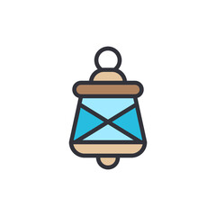 Decorative Lamp Icon With Modern Aesthetic On Transparent Background