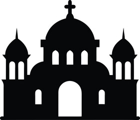 Islamic mosque black silhouette