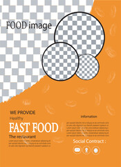 food flyer design illustration template vector card icon, poster