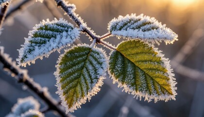Fototapeta premium Frozen Patterns — Macro Wonders of Winter