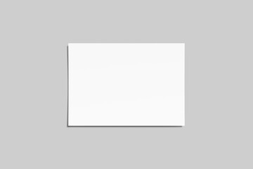 A5 Landscape Flyer Blank Mockup	
