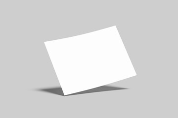 A5 Landscape Flyer Blank Mockup	
