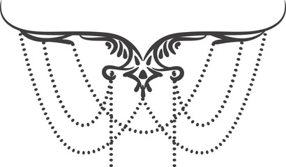 Elegant Ornate Frame with Chains