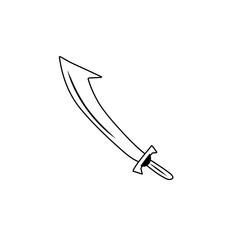 Fototapeta premium sketch the outline of the sword