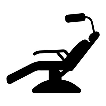 black dental chair silhouette isolated clip art preview