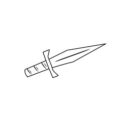 sketch the outline of the sword