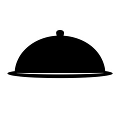 Elegant serving dish silhouette illustrating fine dining and gourmet experiences.