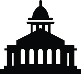 Capitol icon vector