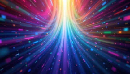 abstract colorful gradient background with central light halo soft glow effect for spiritual branding product backdrops or luminous aesthetic compositions