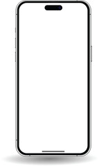 Mockup smart phone new generation isolated vector for Infographic Business web site design app
