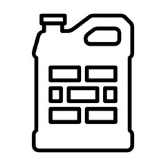brick sealer icon in outline style