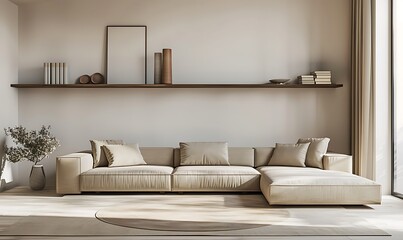 modern living room with sofa
