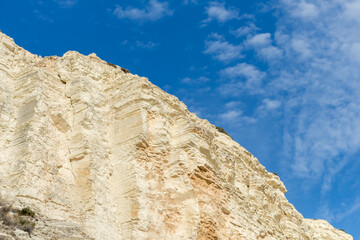 Golden Cliffs Reflect Desert Beauty And Warmth.