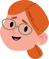 Happy Woman with Glasses Headshot