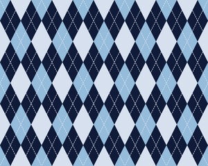 Argyle seamless pattern blue navy