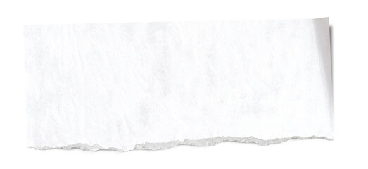 Fototapeta premium Piece of white torn edges paper ripped isolated on transparency background. white ripped paper torn edges strips isolated