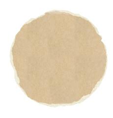 Round torn piece of paper with torn yellow edges isolated on transparency background. Yellow ripped paper torn edges strips isolated