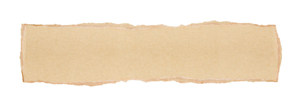 Piece of yellow torn edges paper ripped isolated on transparency background. Yellow ripped paper torn edges strips isolated