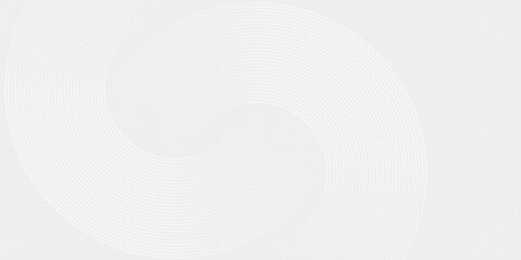 White abstract background. Modern circle lines pattern. Futuristic concept. Minimal geometric design.