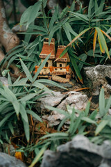 A miniature house in the Temple of literature in Hanoi, Vietnam